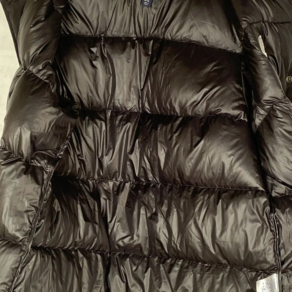 Lands End Mens  Down Puffer Vest Black Sz XL‎ Logo Sjb 1905